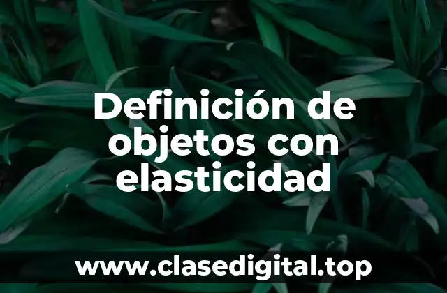Definición de objetos con elasticidad