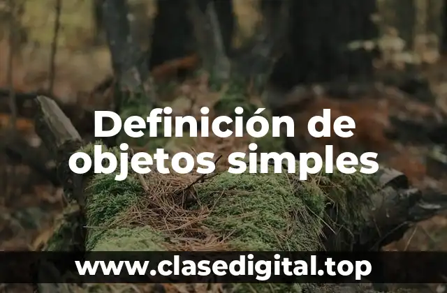 Definición de objetos simples
