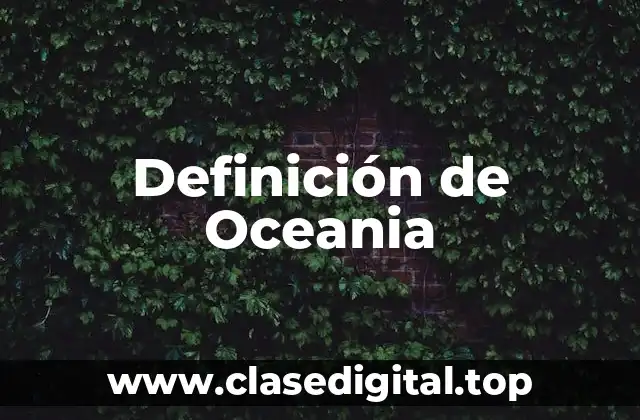 Definición de Oceania