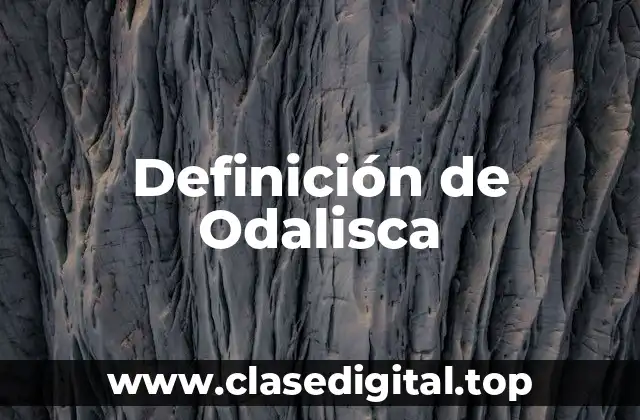 Definición de Odalisca