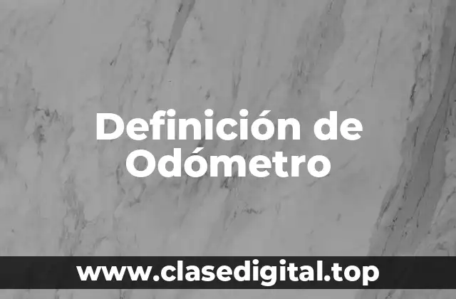 Definición de Odómetro