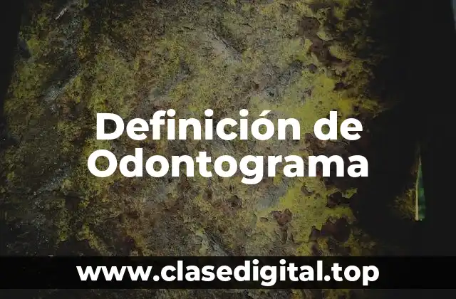 Definición técnica de Odontograma