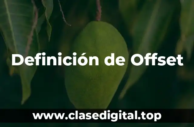 Definición de Offset