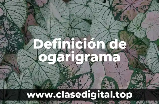 Definición de ogarigrama