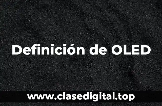 Definición de OLED