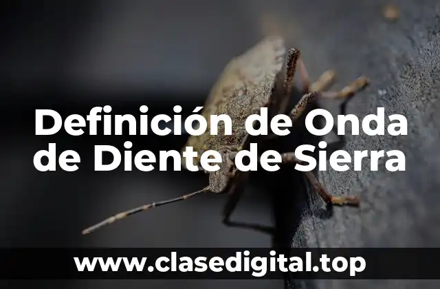 Definición de Onda de Diente de Sierra