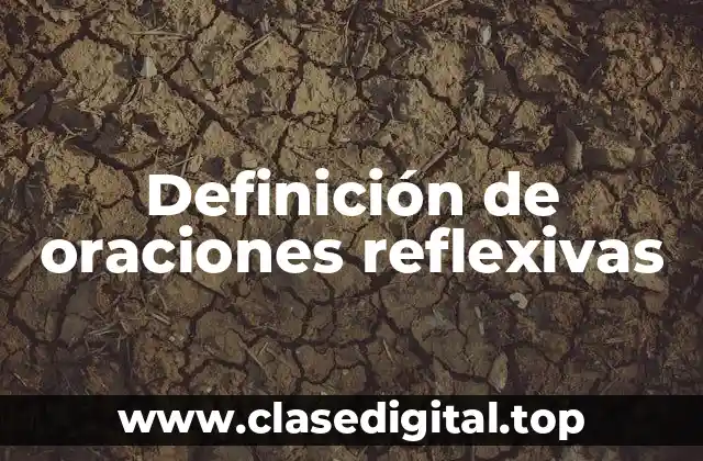 Ejemplos de oraciones reflexivas