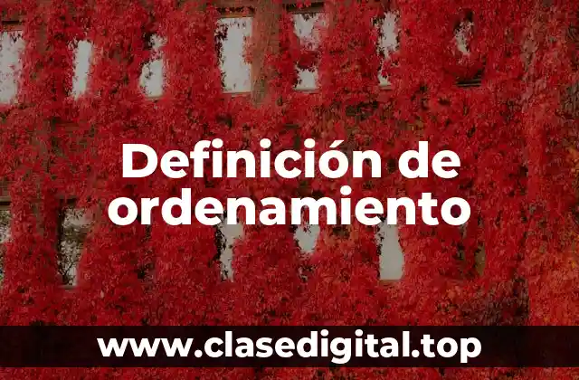 Ejemplos de ordenamiento