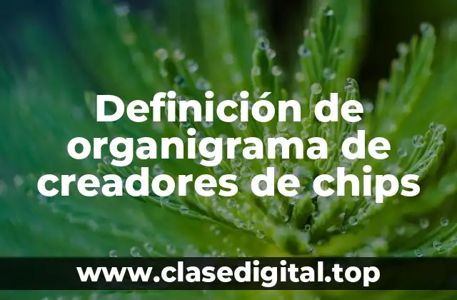 Definición de organigrama de creadores de chips