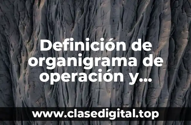 Definición de organigrama de operación y administración de una tienda