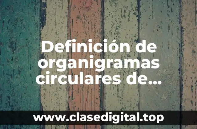 Definición de organigramas circulares de empresas