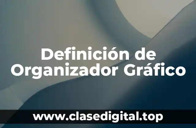 Definición Técnica de Organizador Gráfico