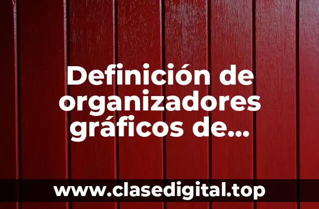 Definición de organizadores gráficos de magnitudes físicas y su medición