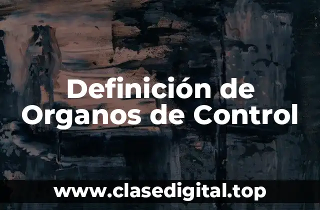 Definición de Organos de Control