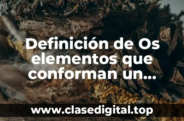 Definición de Os elementos que conforman un diagrama de bloques