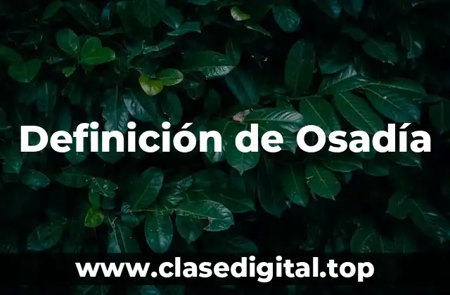 Definición de Osadía