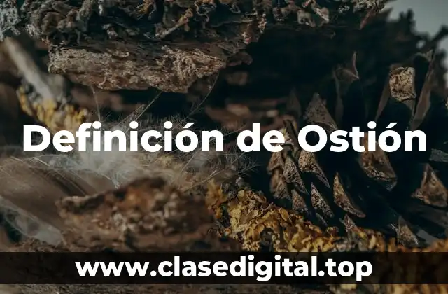 Definición de Ostión