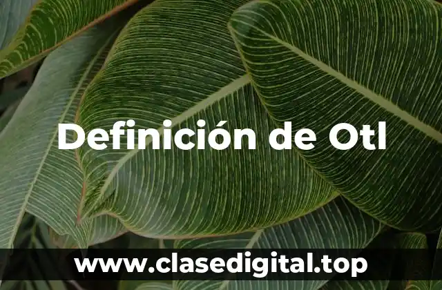 Definición de Otl