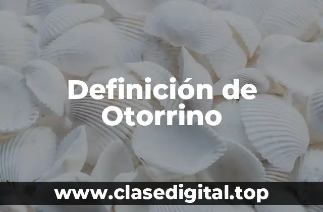 Definición de Otorrino