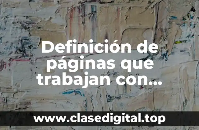 Ejemplos de páginas que trabajan con multimedia