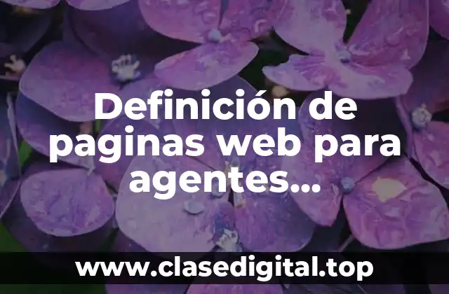 Ejemplos de paginas web para agentes inmobiliarios