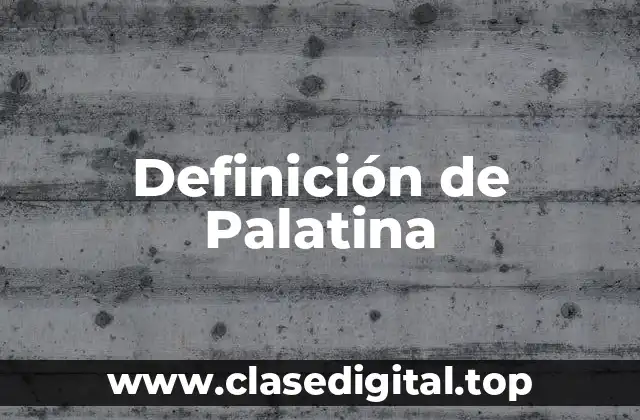 Definición de Palatina