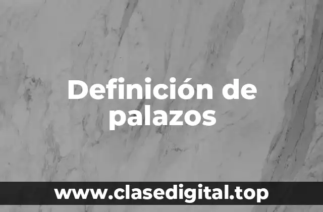 Definición de palazos