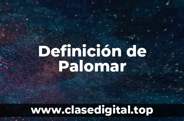 Definición técnica de Palomar