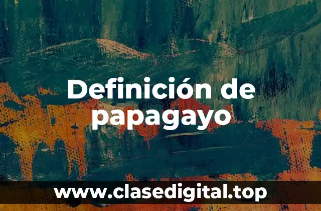 Definición de papagayo