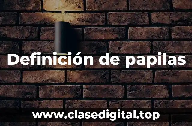 Definición de papilas