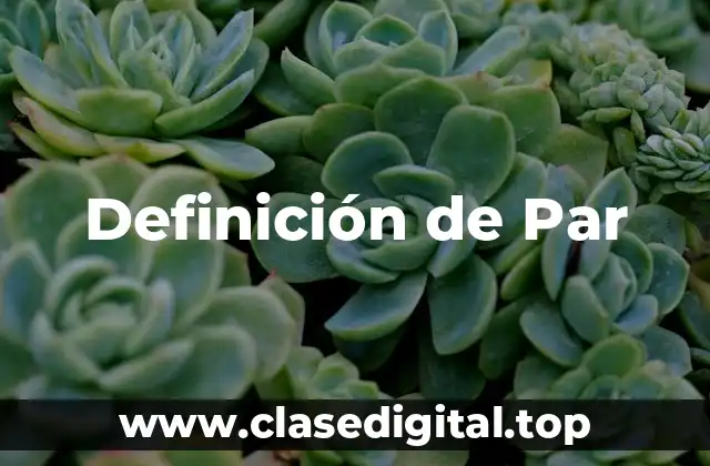 Definición de Par