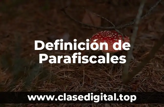 Definición de Parafiscales