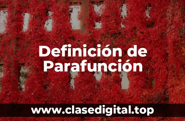 Definición de Parafunción