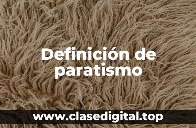 Ejemplos de paratismo