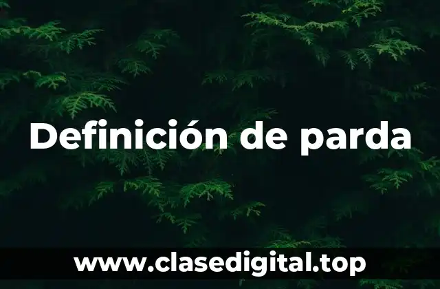 Definición de parda