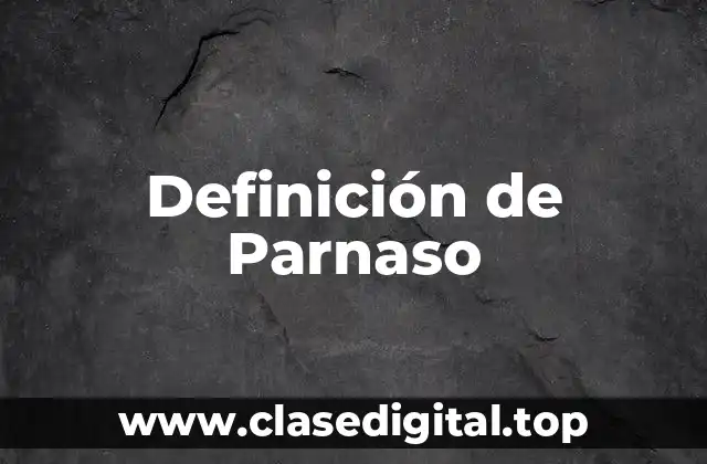 Definición de Parnaso