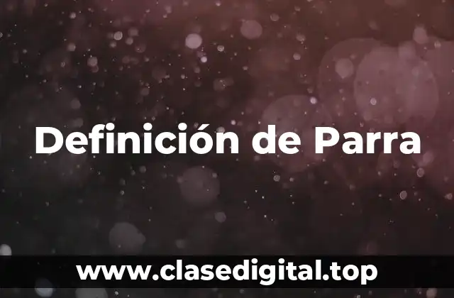 Definición de Parra