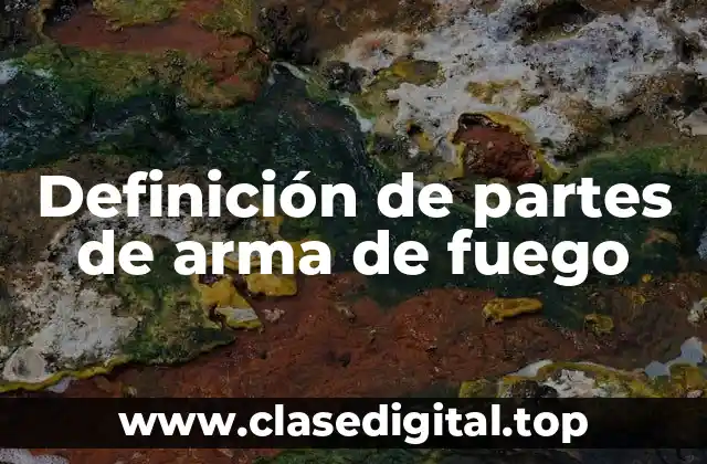 Definición de partes de arma de fuego
