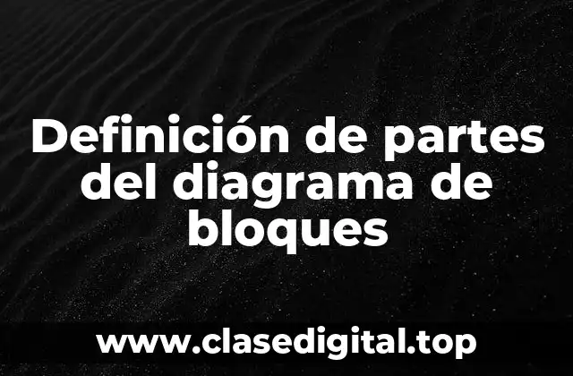 Definición de partes del diagrama de bloques