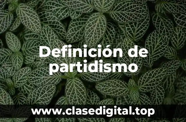Definición de partidismo