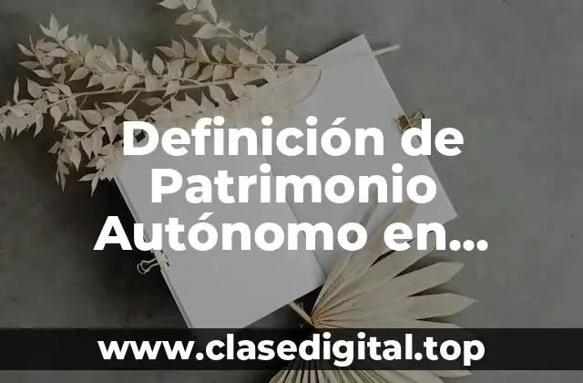 Definición de Patrimonio Autónomo en Colombia