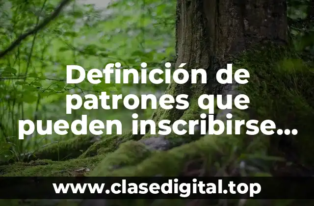 Ejemplos de patrones que pueden inscribirse en el régimen obligatorio