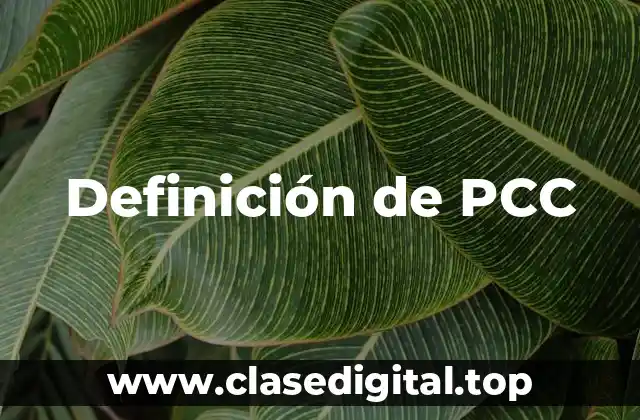 Definición de PCC