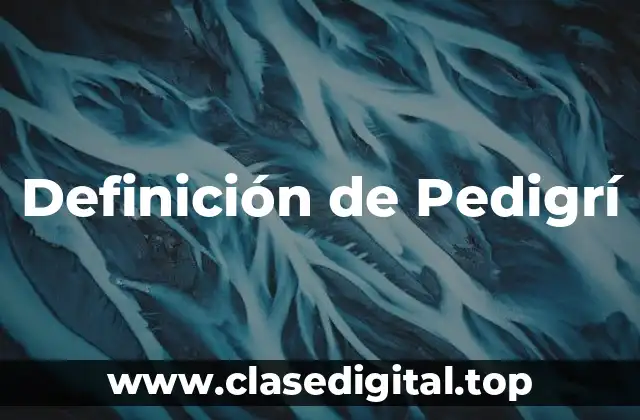 Definición de Pedigrí