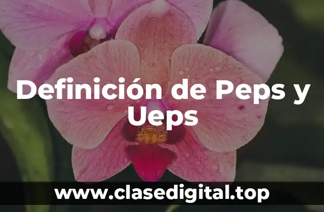 Definición de Peps y Ueps