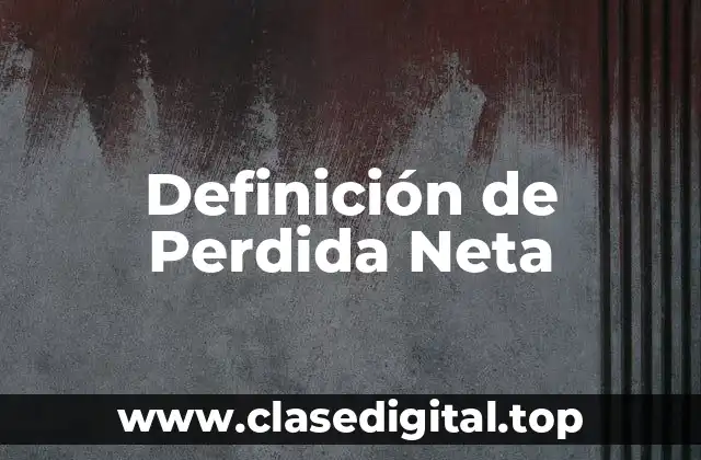 Definición de Perdida Neta