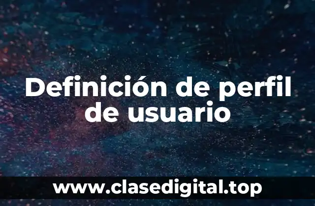 Definición de perfil de usuario
