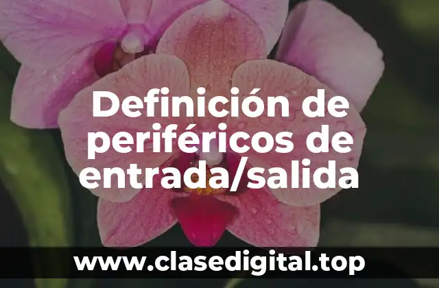 Definición de periféricos de entrada/salida