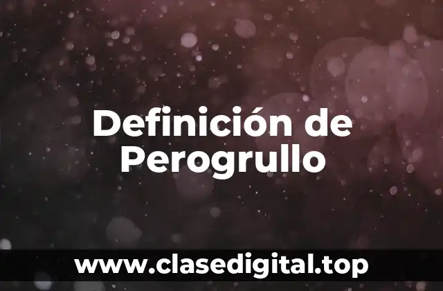 Definición de Perogrullo