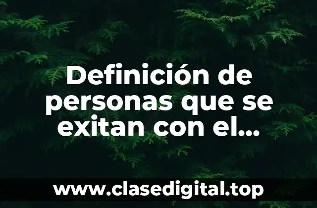 Definición de personas que se exitan con el escomento